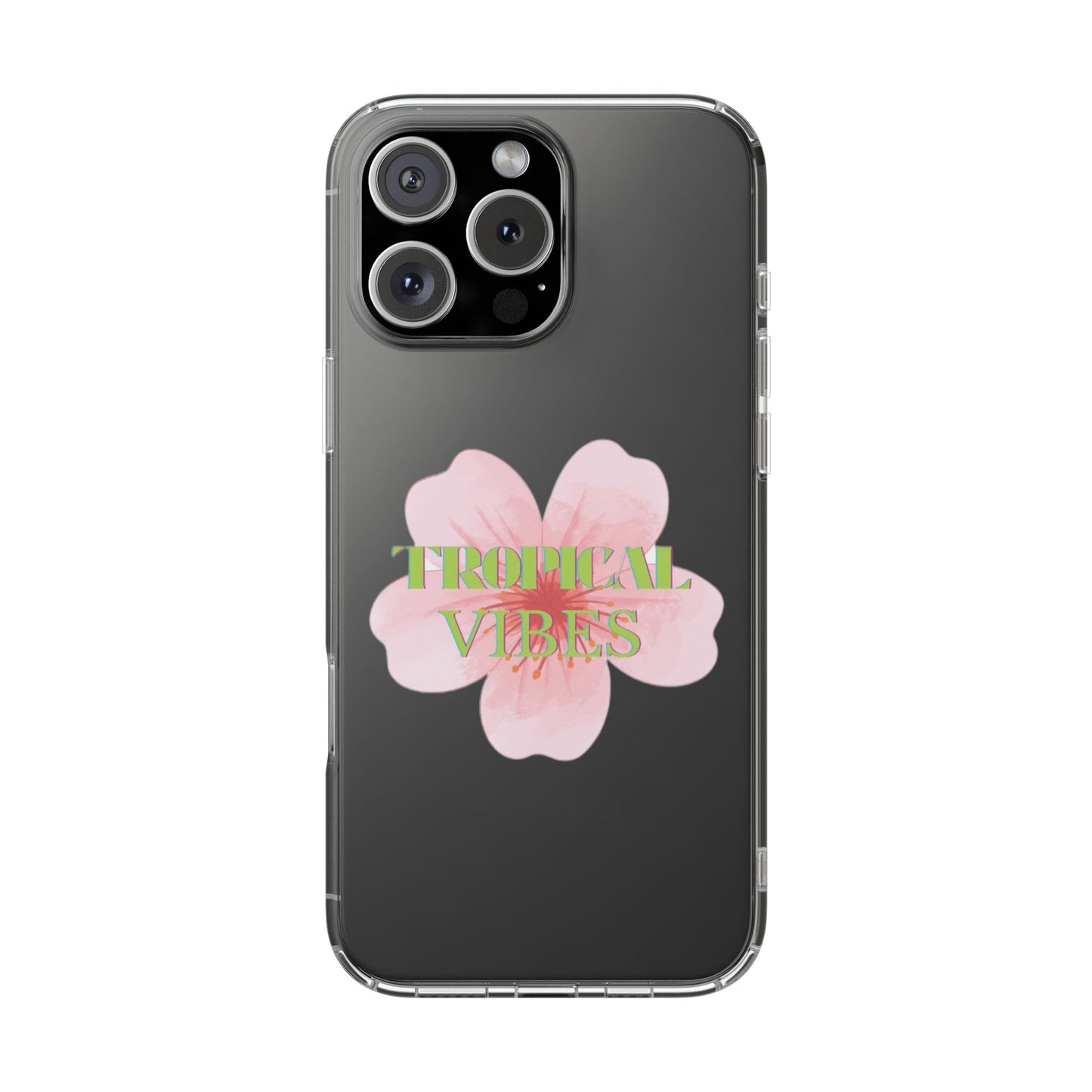 the tropical vibe clear case