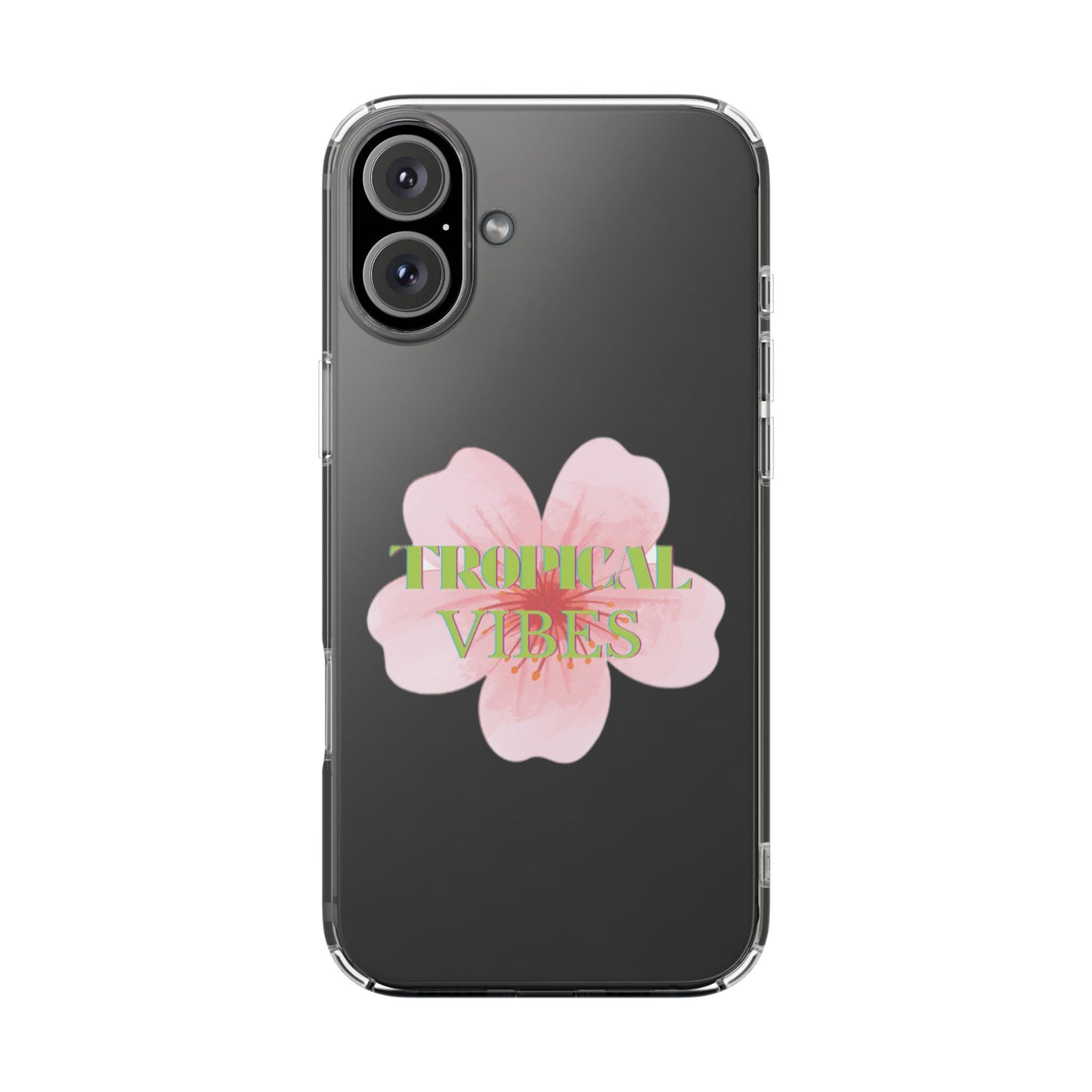 the tropical vibe clear case