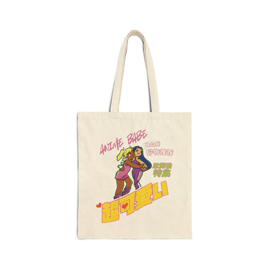 Anime gal tote bag