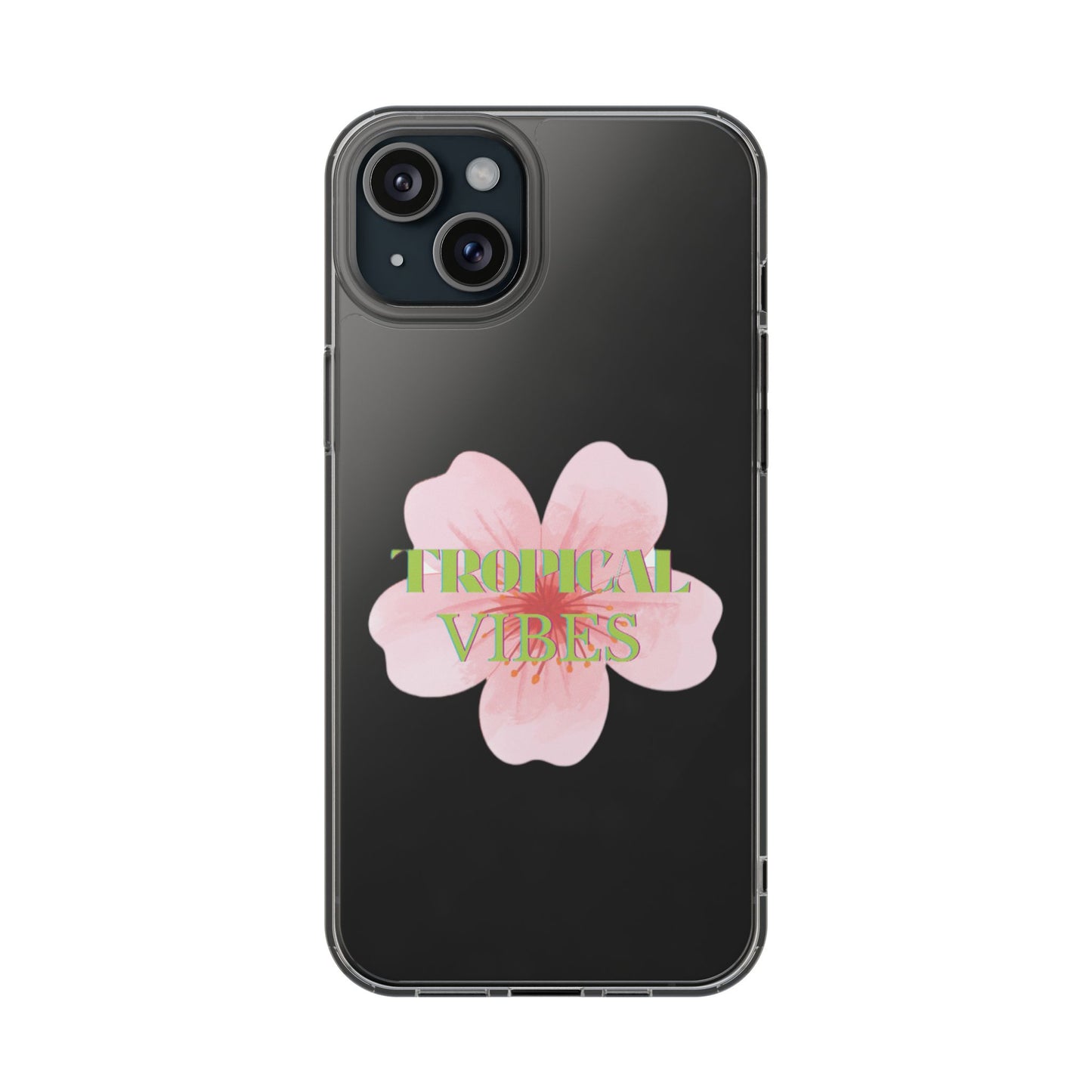 the tropical vibe clear case