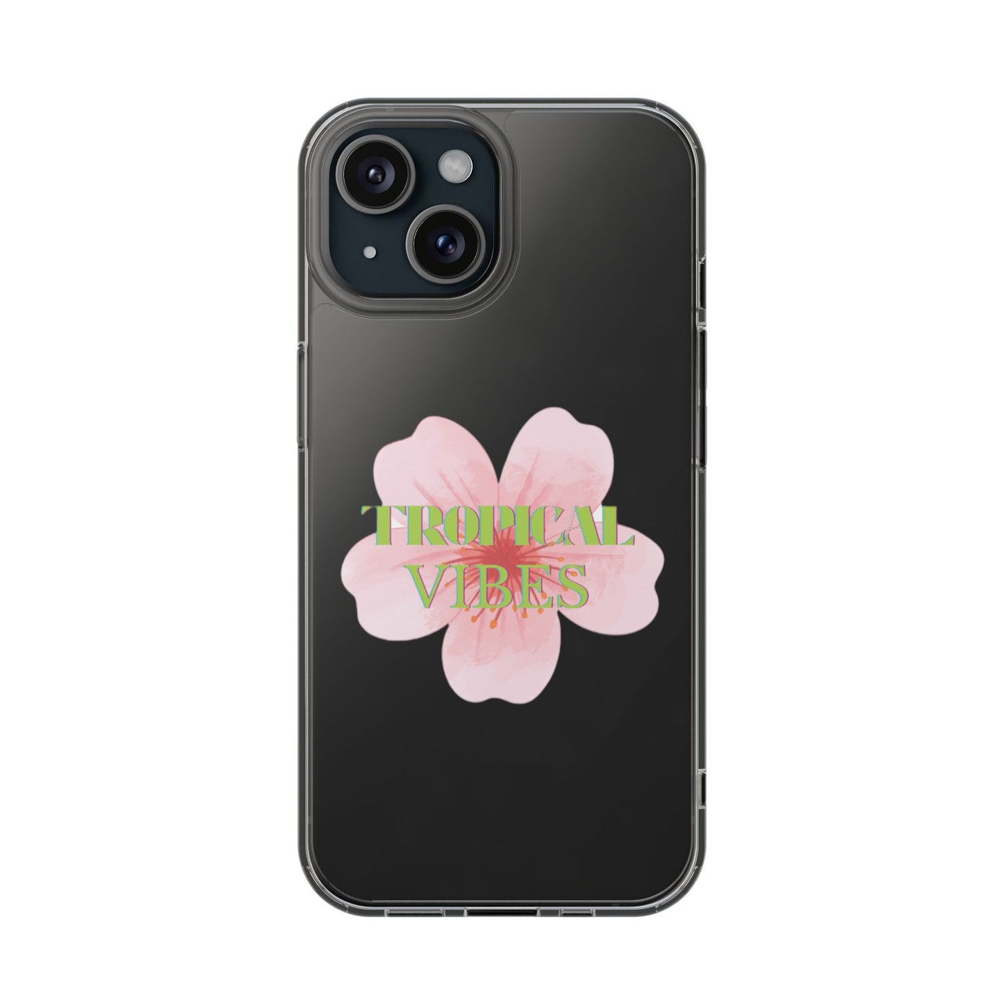 the tropical vibe clear case