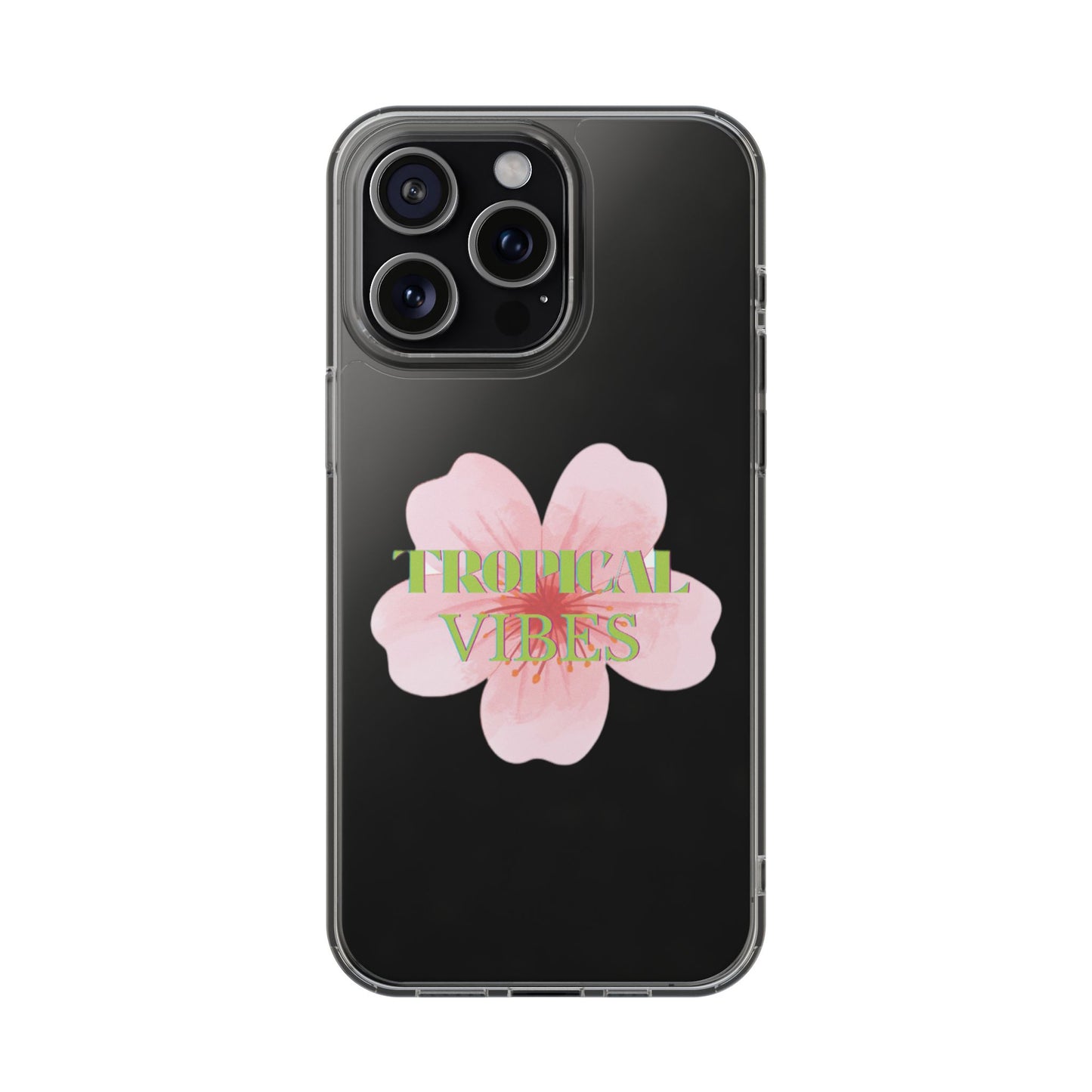 the tropical vibe clear case