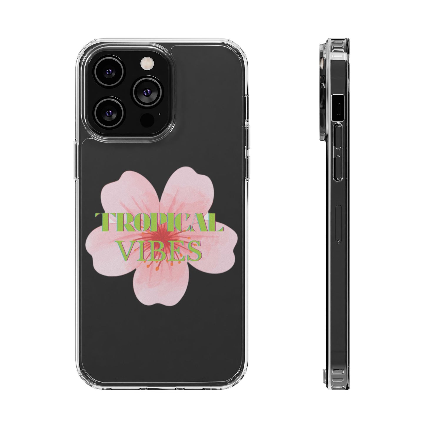 the tropical vibe clear case