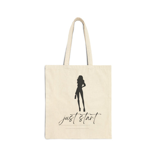 Take that step cotton tote bag