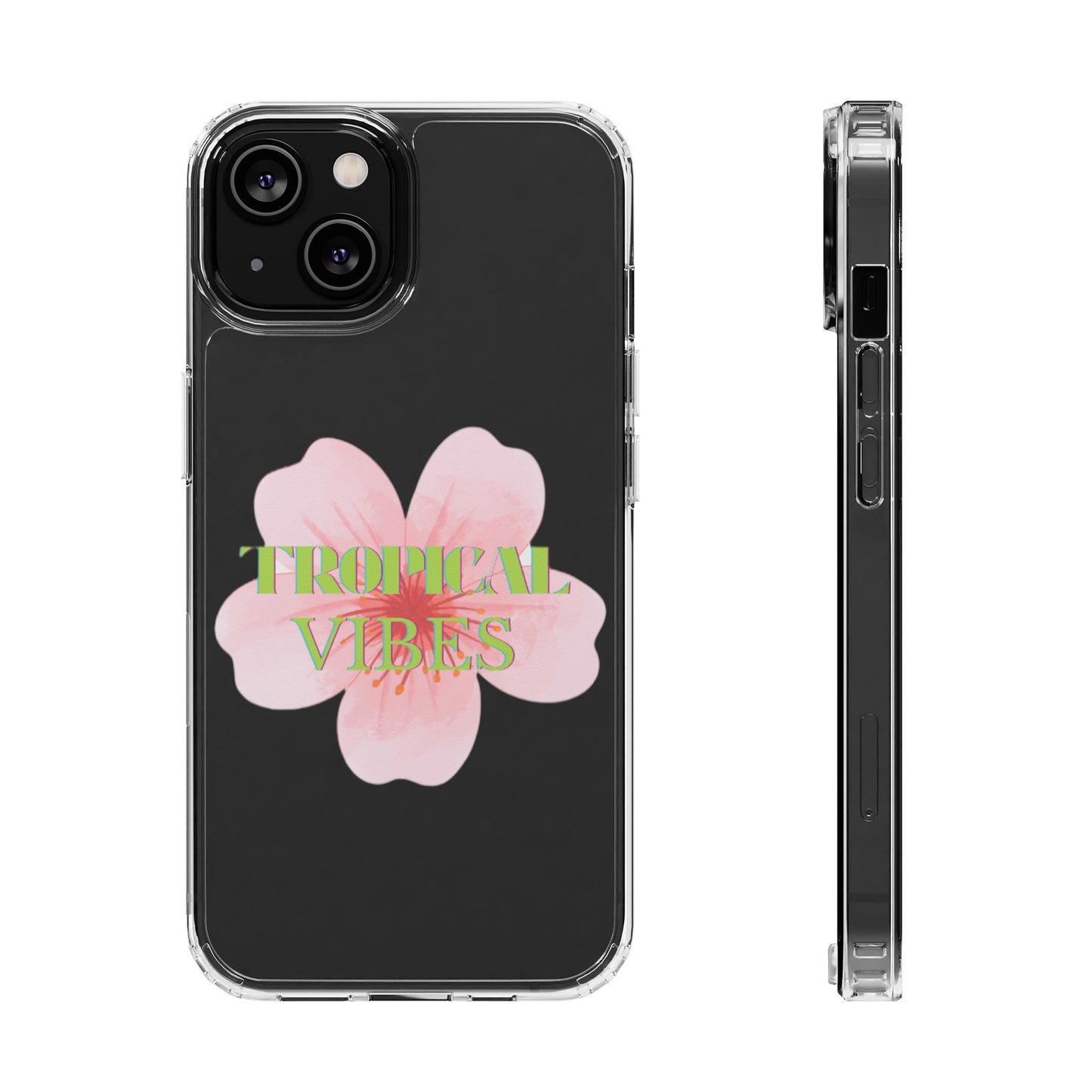 the tropical vibe clear case