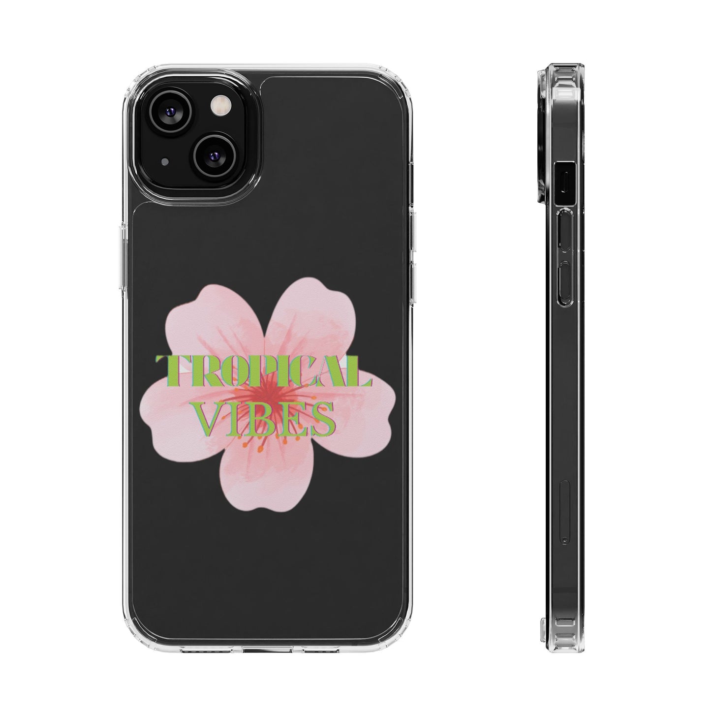 the tropical vibe clear case