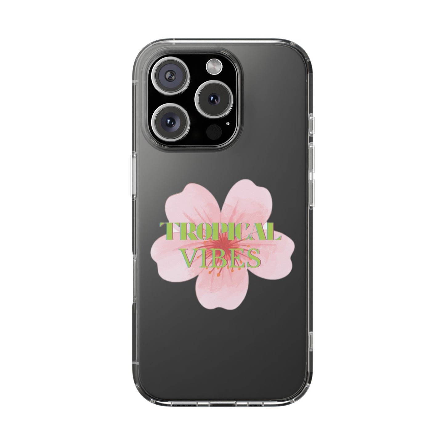 the tropical vibe clear case